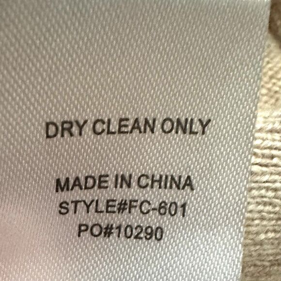 Fate Sweater Women’s Med Cowl Neck Oatmeal Wool Viscose Nylon Cashmere - Picture 7 of 7